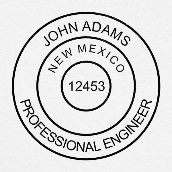 State of New Mexico Engineer Seal - alternate view