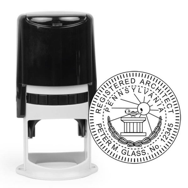 State of Pennsylvania Architect Seal - alternate view