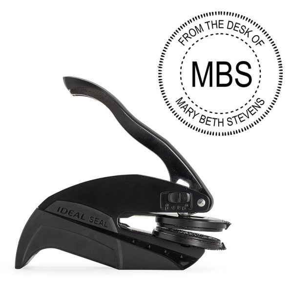 Custom Initial Book Embosser - alternate view