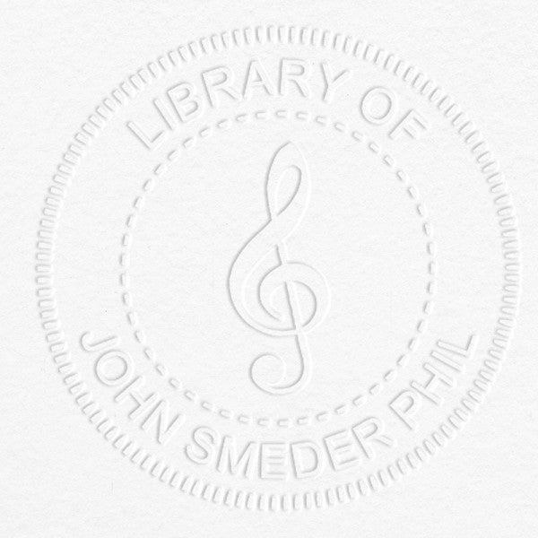 Treble Clef Book Embosser - alternate view