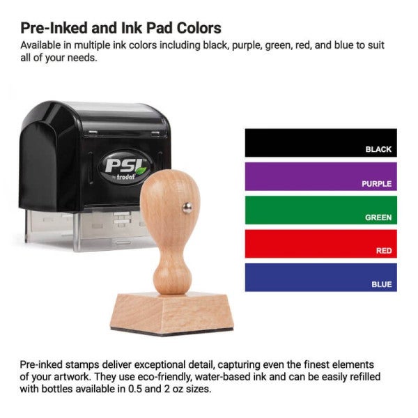 Orbital Round Logo Stamp - alternate view