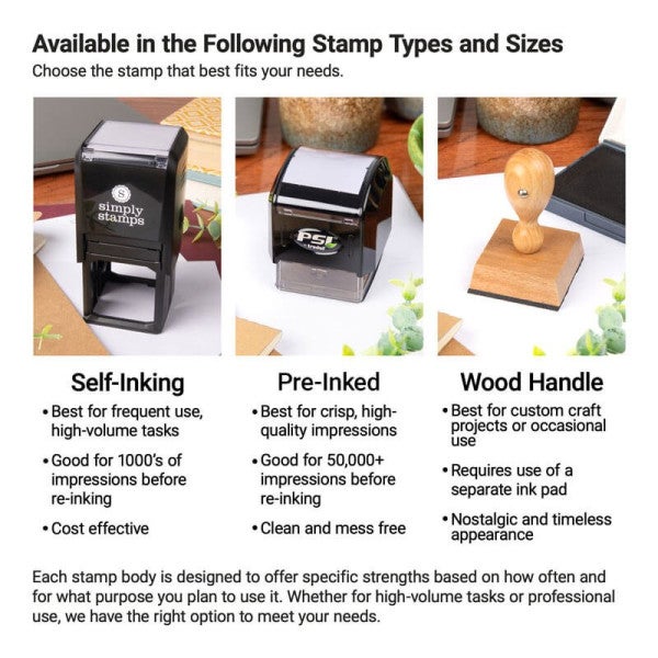 Orbital Round Logo Stamp - alternate view