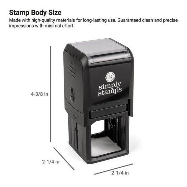 Custom Double Ring Logo Stamp - alternate view