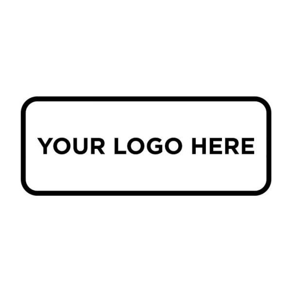 Custom Small Rectangle Logo Stamp - alternate view
