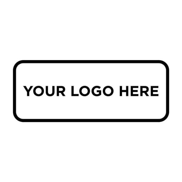 Custom Medium Rectangle Logo Stamp - alternate view