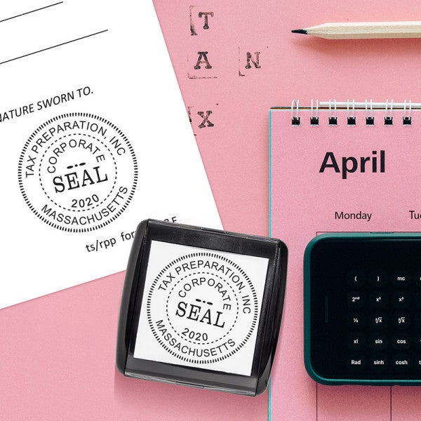 Corporate Seal Stamp with Year - alternate view