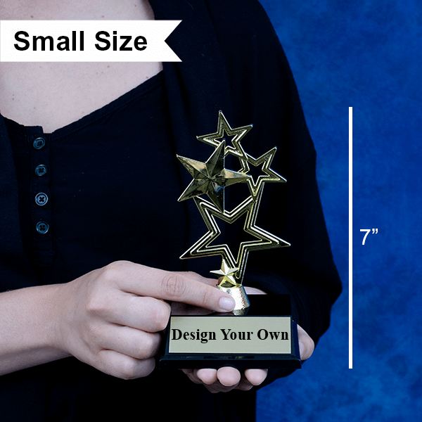 5-Star Gold Award Trophy - alternate view