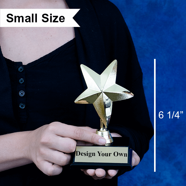 Gold Star Award Trophy - alternate view