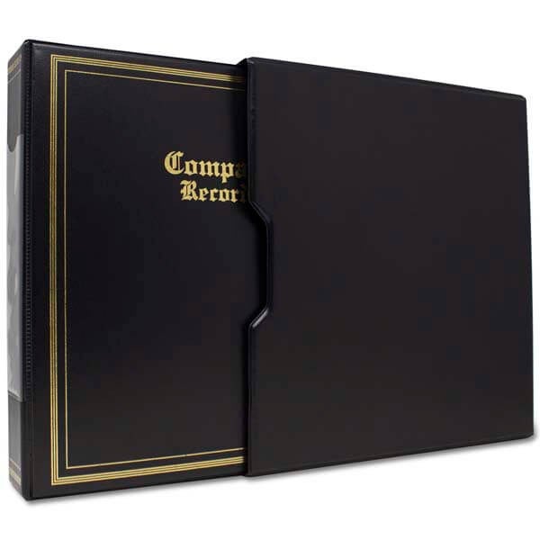 Black D-Ring Binder with Slip Case