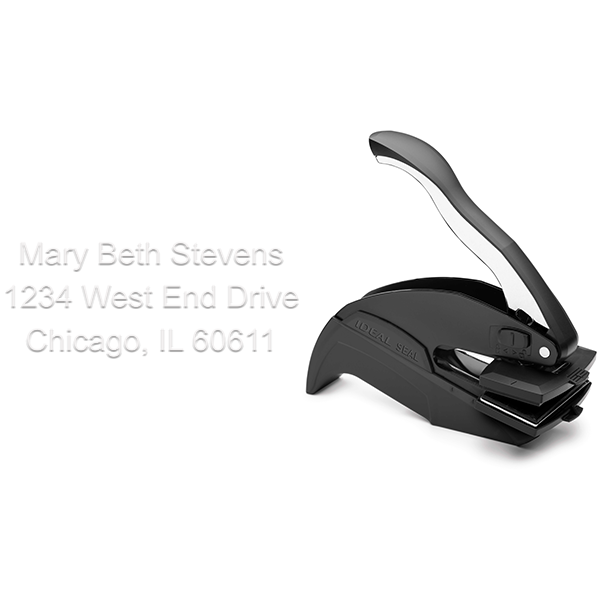 1" x 2" Rectangle Pocket Address Embosser - alternate view