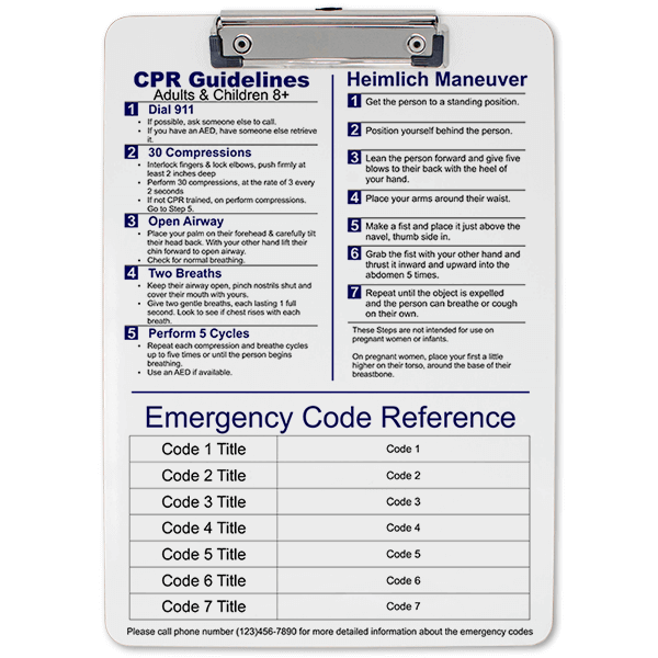 Medical Reference Clipboard - alternate view