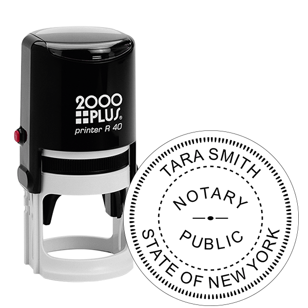 New York Notary Round Stamp