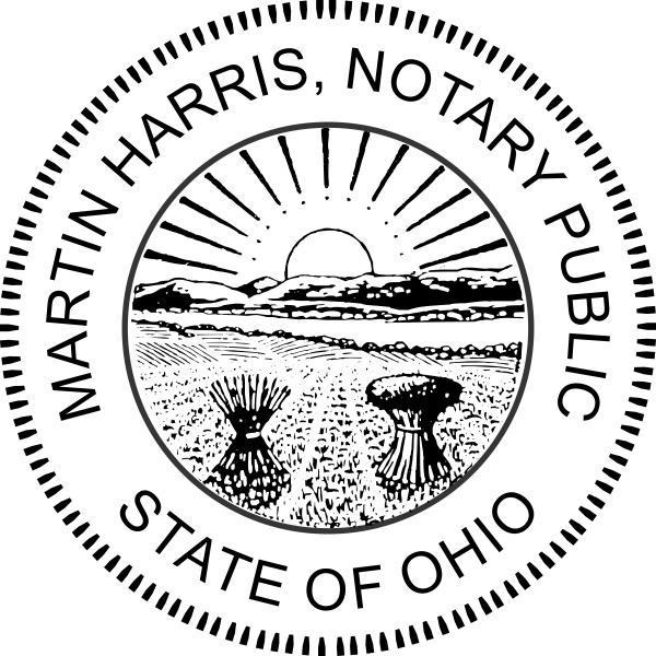Ohio Notary Round Seal Embosser - alternate view