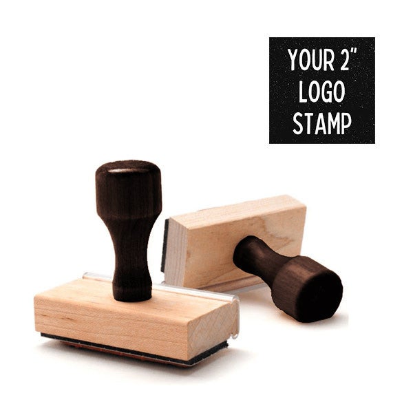 2 inch Custom Logo Stamp - alternate view