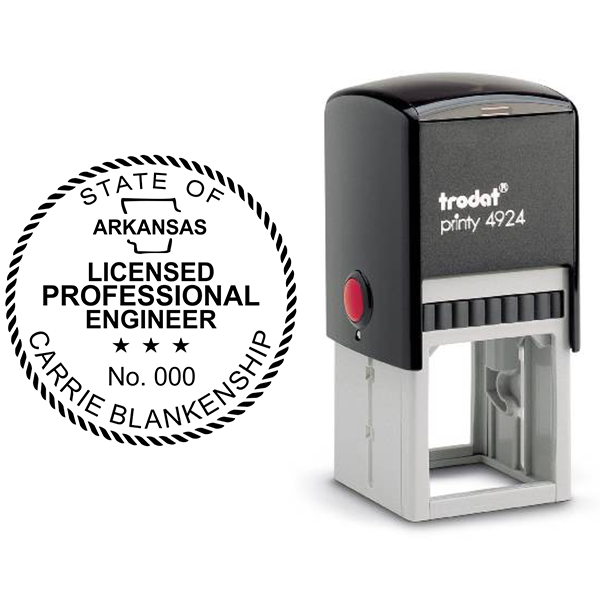 State of Arkansas Engineer Seal - alternate view