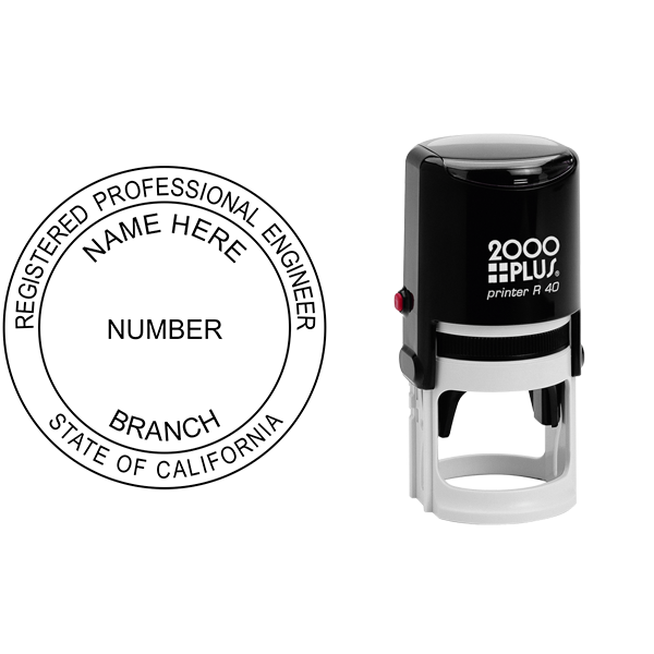 State of California Engineer Seal - alternate view