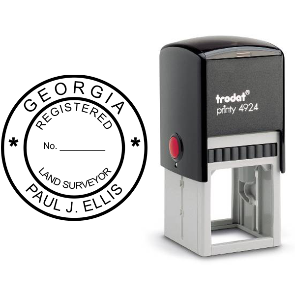 State of Georgia Land Surveyor Seal - alternate view