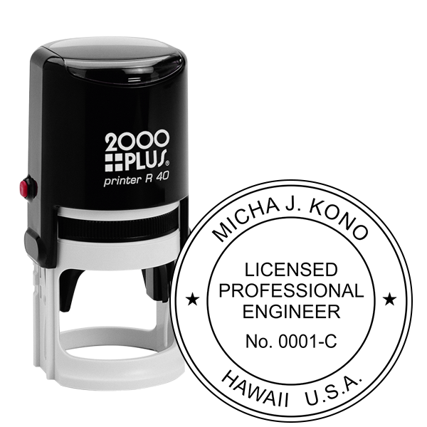State of Hawaii Engineer Seal