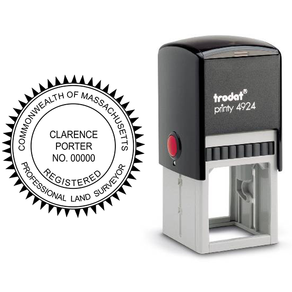 State of Massachusetts Land Surveyor Seal - alternate view