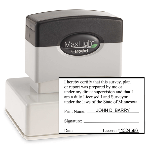 State of Minnesota Land Surveyor Certification