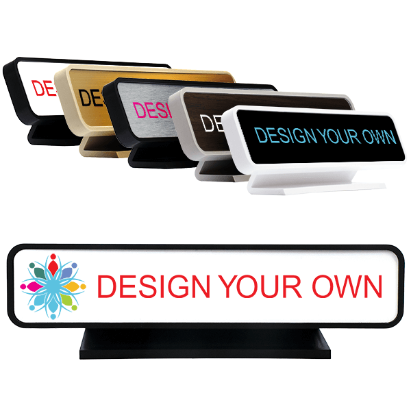 Rounded Full Color Desk Sign - 2" x 10"