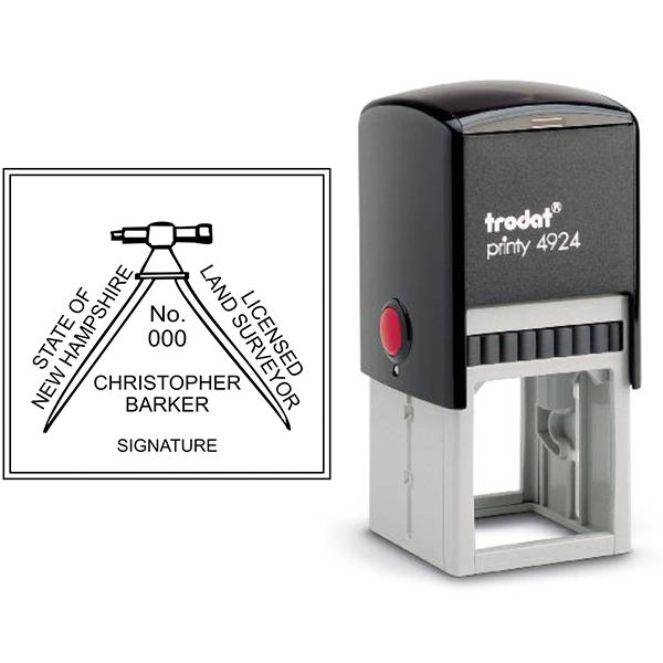 State of New Hampshire Land Surveyor Seal - alternate view