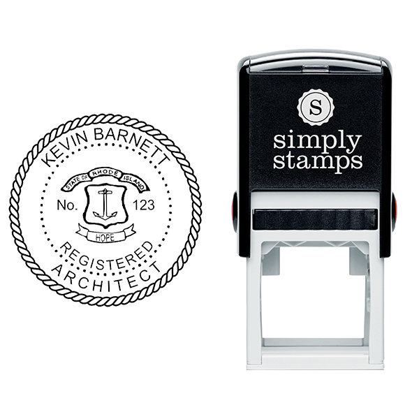 State of Rhode Island Architect Seal - alternate view