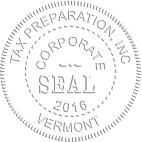 Corporate Seal Embosser with Year - alternate view