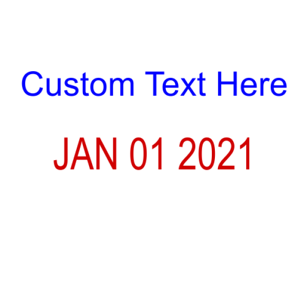 Top Line Custom Date Stamp - alternate view