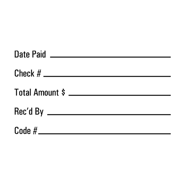 Simple Sans Serif Business Form Stamp