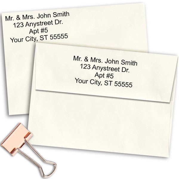 Custom 4-Line Stamp - alternate view