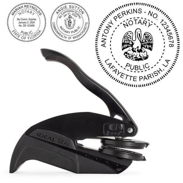 Notary Embosser Seal with multiple state impressions