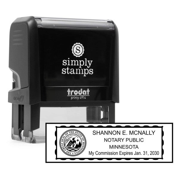 Minnesota Notary Seal Stamp Body and Design