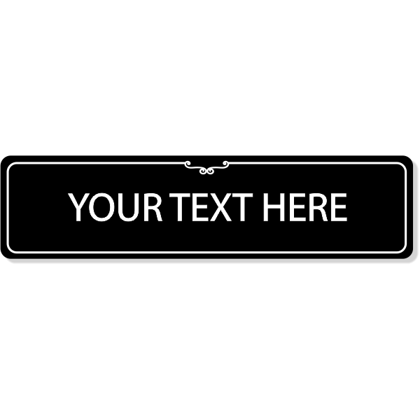 Custom Decorative Room Sign | 2" x 8"