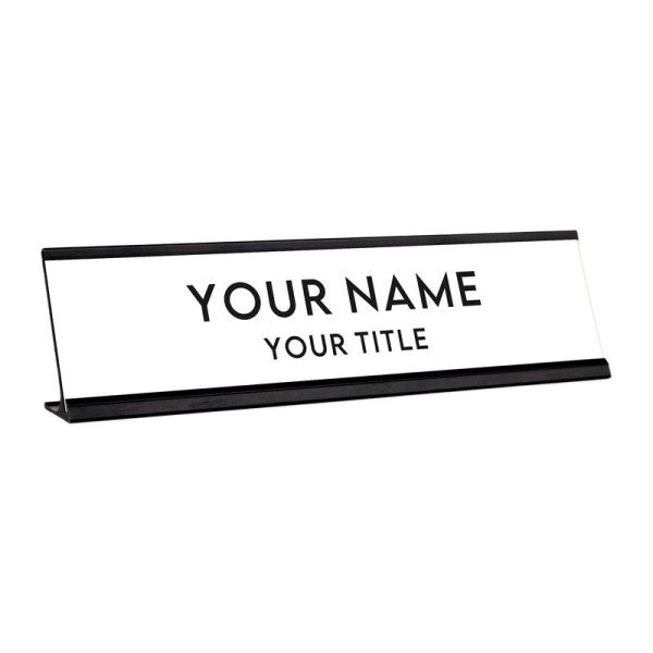 2" x 8" Custom Desk Name Plate - alternate view
