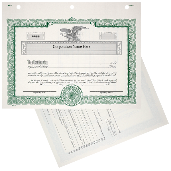 Duke 10 Stock Certificates | Quantity of 20 or More