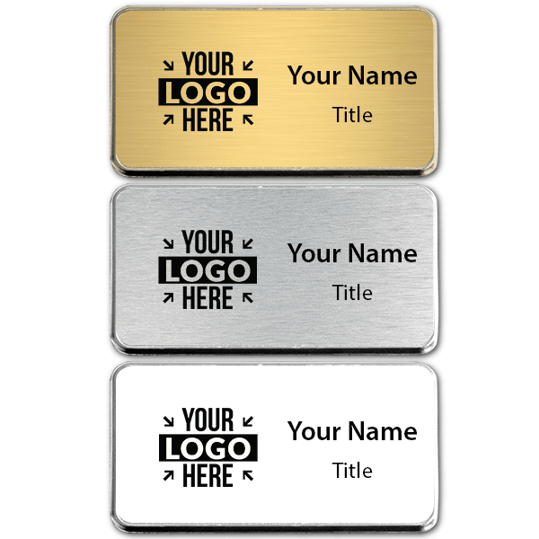 Medium Engraved Executive Badges with Rounded Corners