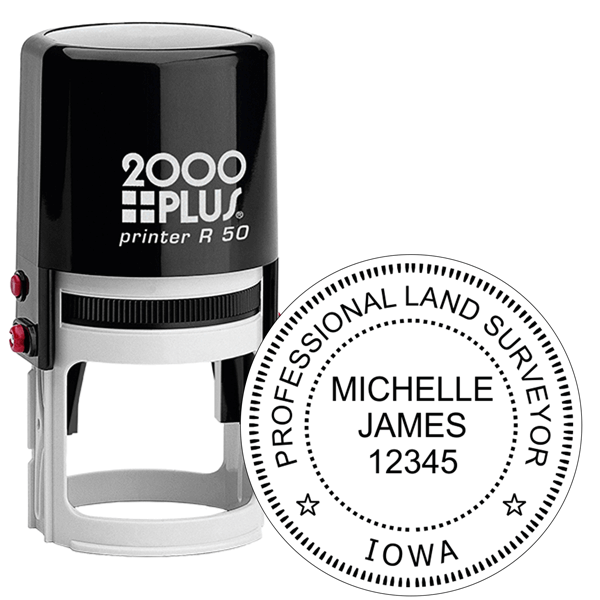 State of Iowa Land Surveyor Stamp Seal