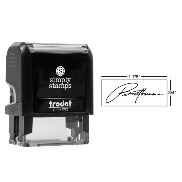 Trodat Printy 4912 which is used with the Medium Self-Inking Signature Custom Stamp