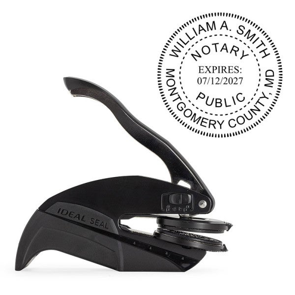Maryland Notary Round Seal Embosser