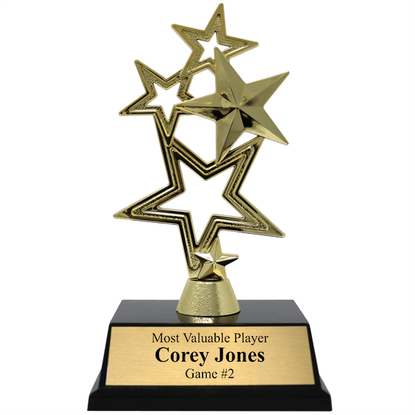 Most Valuable Person 5-Star Gold Award Trophy