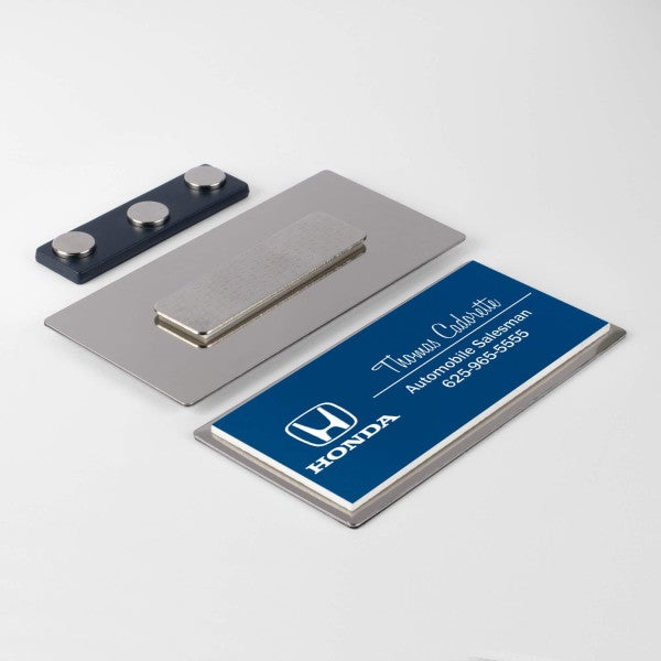 Engraved Medium Beveled Name Badges - alternate view