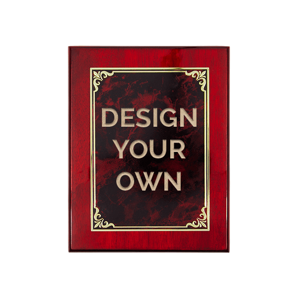 Rosewood and Ruby 7" x 9" Wall Plaque