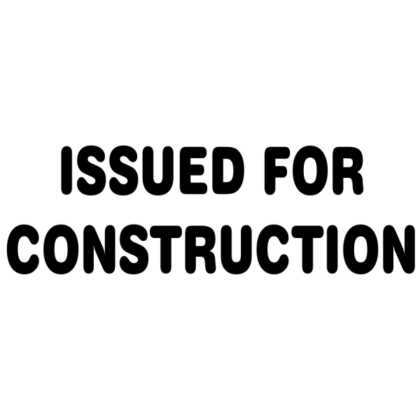 Plan & Blueprint Stamp - Issued for Construction