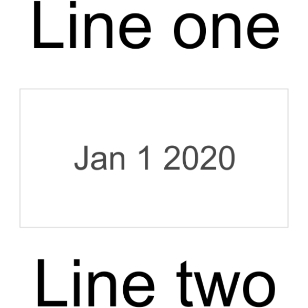 Small Custom Date Stamp