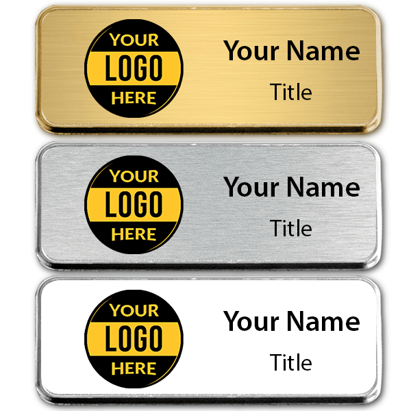 Small Full Color Executive Badges with Rounded Corners