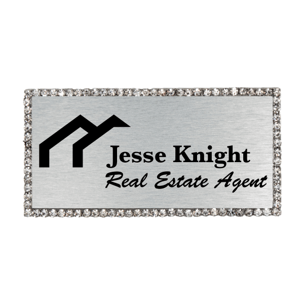 Sparkle Real Estate Engraved Name Tag