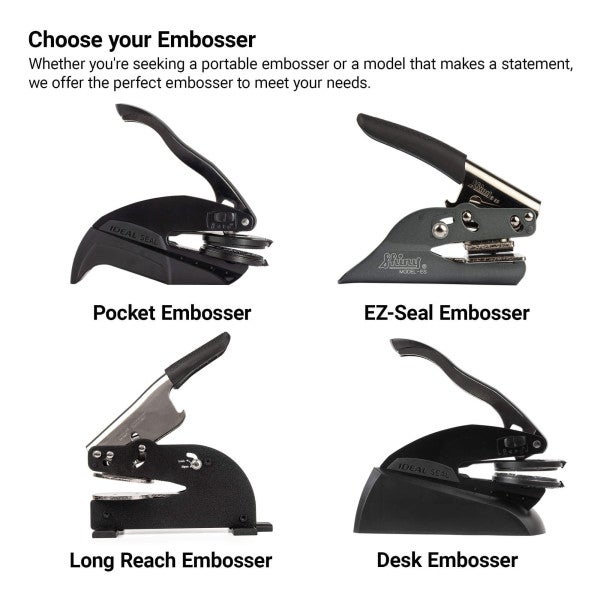 Connecticut Round Notary Seal - Choose Stamp or Embosser - alternate view