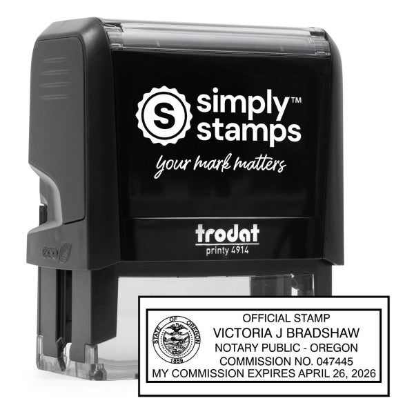 Oregon Rectangle Notary Stamp