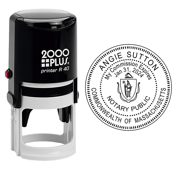 Notary Round Stamp | Self-Inking